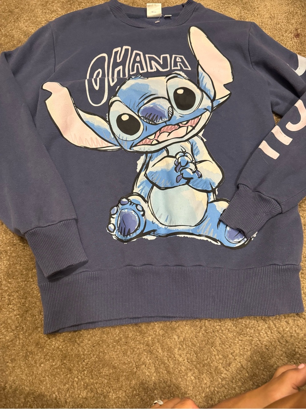 Disney Blue 'Ohana' Stitch women’s Sweatshirt